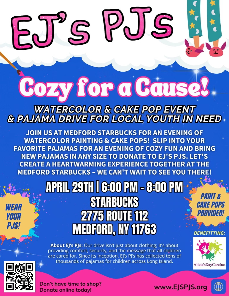 Cozy for a Cause - EJ's PJs Event